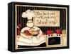 The Best Of Cooking Is Sharing-Dan Dipaolo-Framed Stretched Canvas