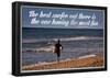 The Best Surfer Duke Kahanamoku Quote Poster-null-Framed Poster