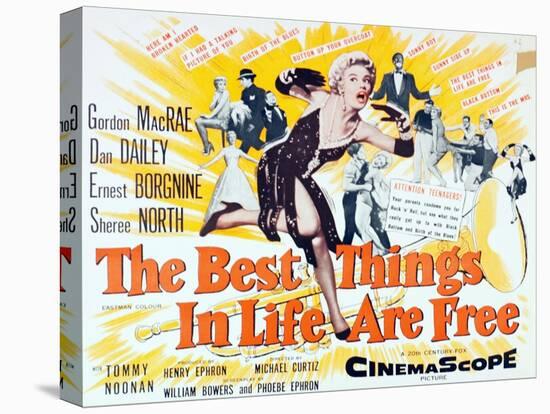 "The Best Things in Life are Free" 1956, Directed by Michael Curtiz-null-Stretched Canvas