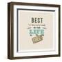 The Best Things in Life are Free-vso-Framed Art Print