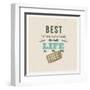 The Best Things in Life are Free-vso-Framed Art Print