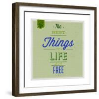 The Best Tings in Life are Free 1-Lorand Okos-Framed Premium Giclee Print