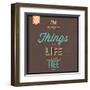 The Best Tings in Life are Free-Lorand Okos-Framed Art Print