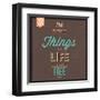 The Best Tings in Life are Free-Lorand Okos-Framed Art Print