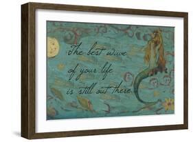 The Best Wave of Your Life Mermaid-sylvia pimental-Framed Art Print