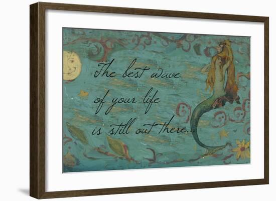 The Best Wave of Your Life Mermaid-sylvia pimental-Framed Art Print