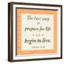 The Best Way-Janice Gaynor-Framed Art Print