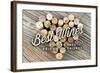 The Best Wines - Cork Heart - Sentiment-Lantern Press-Framed Art Print