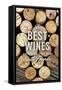 The Best Wines - Wine Corks - Sentiment-Lantern Press-Framed Stretched Canvas