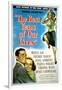 The Best Years of Our Lives, Dana Andrews, Teresa Wright, Virginia Mayo, 1946-null-Framed Art Print