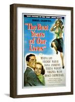 The Best Years of Our Lives, Dana Andrews, Teresa Wright, Virginia Mayo, 1946-null-Framed Art Print