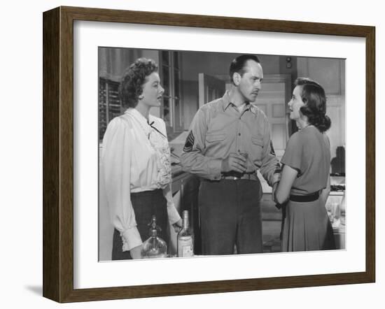 The Best Years of Our Lives, Myrna Loy, Fredric March, Teresa Wright, 1946-null-Framed Photo