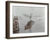 The Beta Fire Float with Hoses, River Thames, London, 1910-null-Framed Photographic Print