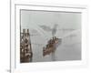 The Beta Fire Float with Hoses, River Thames, London, 1910-null-Framed Photographic Print