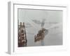 The Beta Fire Float with Hoses, River Thames, London, 1910-null-Framed Premium Photographic Print