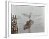 The Beta Fire Float with Hoses, River Thames, London, 1910-null-Framed Photographic Print