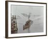 The Beta Fire Float with Hoses, River Thames, London, 1910-null-Framed Photographic Print