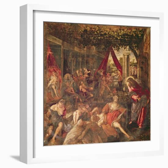 The Bethesda Pool, C.1550s-Jacopo Robusti Tintoretto-Framed Giclee Print