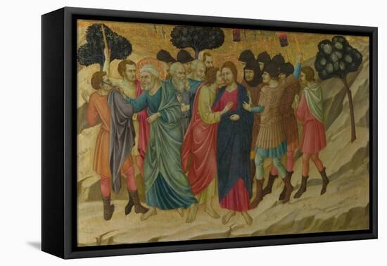 The Betrayal of Christ (From the Basilica of Santa Croce, Florenc), C. 1324-1325-Ugolino Di Nerio-Framed Stretched Canvas