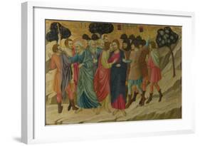 The Betrayal of Christ (From the Basilica of Santa Croce, Florenc), C. 1324-1325-Ugolino Di Nerio-Framed Giclee Print