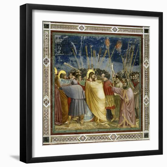 The Betrayal of Christ-Giotto di Bondone-Framed Giclee Print