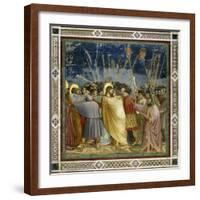 The Betrayal of Christ-Giotto di Bondone-Framed Giclee Print