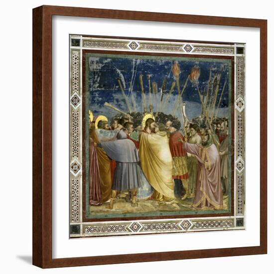 The Betrayal of Christ-Giotto di Bondone-Framed Giclee Print