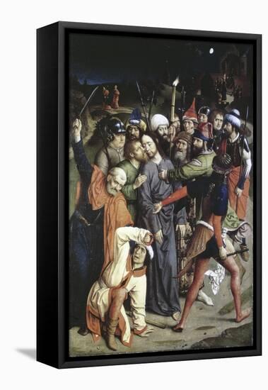 The Betrayal of Christ-Hieronymus Bosch-Framed Stretched Canvas