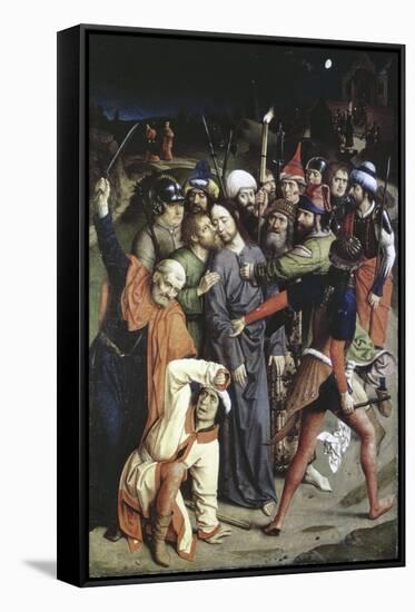 The Betrayal of Christ-Hieronymus Bosch-Framed Stretched Canvas