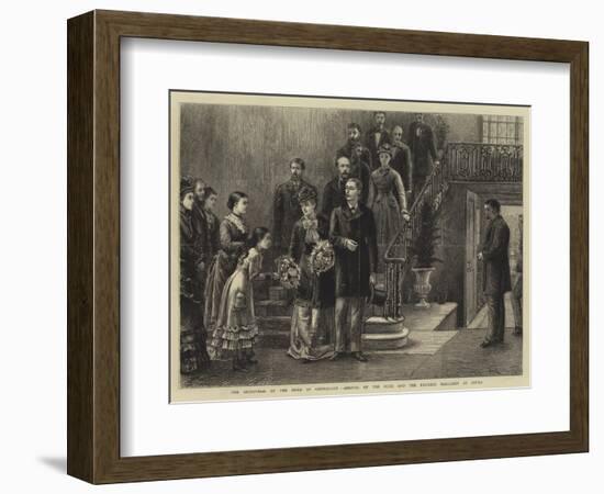 The Betrothal of the Duke of Connaught, Arrival of the Duke and the Princess Margaret at Dover-George Goodwin Kilburne-Framed Giclee Print