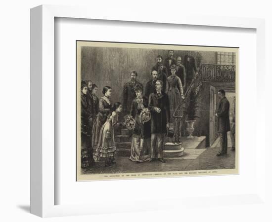 The Betrothal of the Duke of Connaught, Arrival of the Duke and the Princess Margaret at Dover-George Goodwin Kilburne-Framed Giclee Print