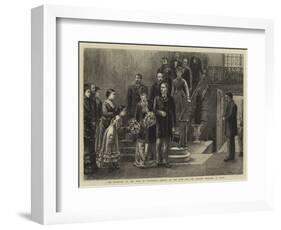 The Betrothal of the Duke of Connaught, Arrival of the Duke and the Princess Margaret at Dover-George Goodwin Kilburne-Framed Giclee Print