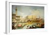 The Betrothal of the Venetian Doge to the Adriatic Sea, circa 1739-30-Canaletto-Framed Giclee Print