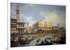 The Betrothal of the Venetian Doge to the Adriatic-Canaletto-Framed Art Print