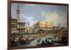 The Betrothal of the Venetian Doge to the Adriatic-Canaletto-Framed Art Print