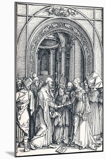 The Betrothal of the Virgin, 1506-Albrecht Dürer-Mounted Giclee Print