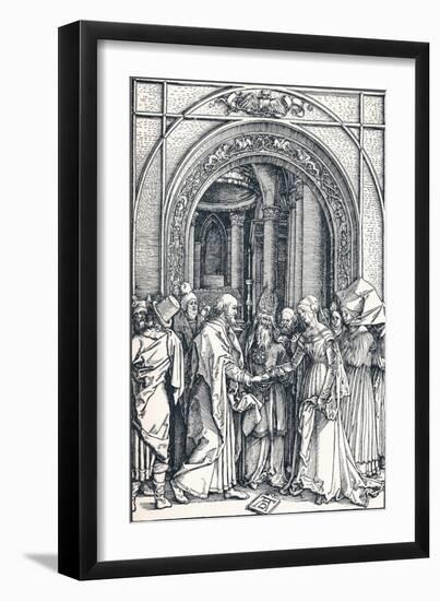 The Betrothal of the Virgin, 1506-Albrecht Dürer-Framed Premium Giclee Print