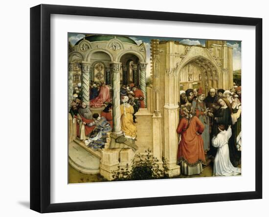 The Betrothal of the Virgin, ca. 1420-Robert Campin-Framed Giclee Print