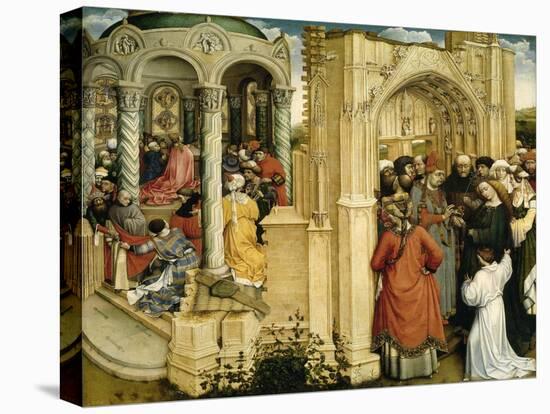 The Betrothal of the Virgin, ca. 1420-Robert Campin-Stretched Canvas