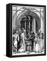 The Betrothal of the Virgin, from the Life of the Virgin, C.1504-Albrecht Dürer-Framed Stretched Canvas