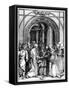 The Betrothal of the Virgin, from the Life of the Virgin, C.1504-Albrecht Dürer-Framed Stretched Canvas