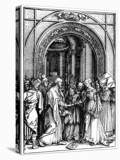 The Betrothal of the Virgin, from the Life of the Virgin, C.1504-Albrecht Dürer-Stretched Canvas