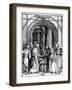 The Betrothal of the Virgin, from the Life of the Virgin, C.1504-Albrecht Dürer-Framed Giclee Print