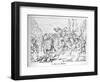 The Betrothed of Rheinstein Flees from the Forced Marriage, Engraved by J. Dielmann-Alfred Rethel-Framed Giclee Print