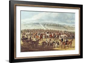 The Betting Post, Epsom, 1830-James Pollard-Framed Giclee Print