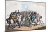 The Betting Post, Humours of Fox Hunting, 1799-Thomas Rowlandson-Mounted Giclee Print