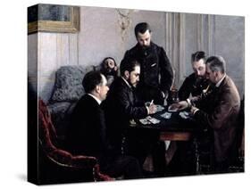The Bezique Game, 1881-Gustave Caillebotte-Stretched Canvas