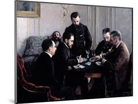 The Bezique Game, 1881-Gustave Caillebotte-Mounted Giclee Print