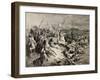 The Bible Illustration. Angel of Maccabees. Draw by Gustave Dore, A. Gusmand-null-Framed Giclee Print