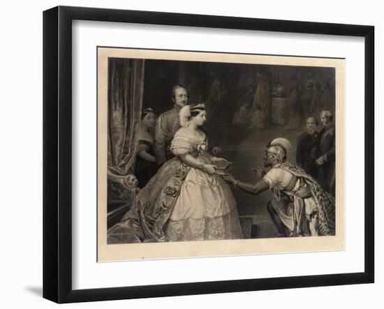 The Bible This Is the Secret of England's Greatness-Thomas Jones Barker-Framed Premium Giclee Print